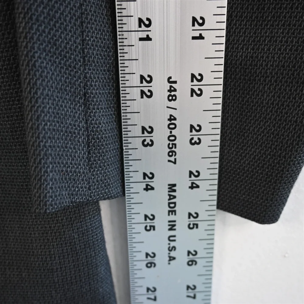 Vtg Cellini 42R Gray Tweed Double‎ Breasted Mens Blazer Suit Jacket Sport Coat
